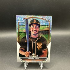 2023 Bowman 1st Chrome Rayner Arias Mojo Refractor #BCP-222 Giants