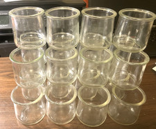Lot 24 Empty OUI Yogurt 5oz Pots GLASS JARS w/o Labels Crafts Storage Organize