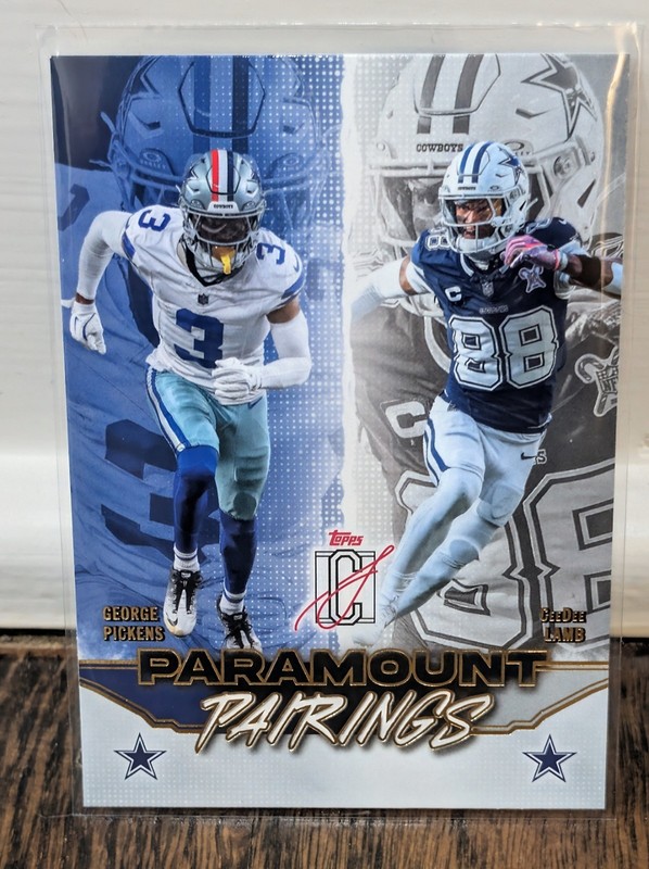 Topps 2025 Signature Class Paramount Pairings PP-13 Pickens Lamb Cowboys