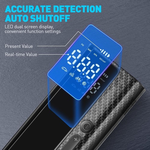 POCKET AIR Car Tire Inflator Portable Air Compressor by Bullseye Pro, Rechargeab - 第 17/24 張圖片
