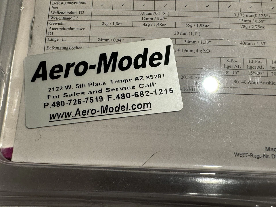 Hacker A20-22L   Electric Brushless RC Remote Control Airplane Motor - Image 4 of 4