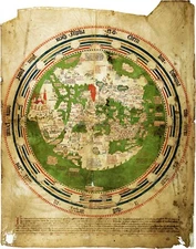 1448 World Map Andreas Walsperger Wall Art Poster Decor Home School Flat Earth