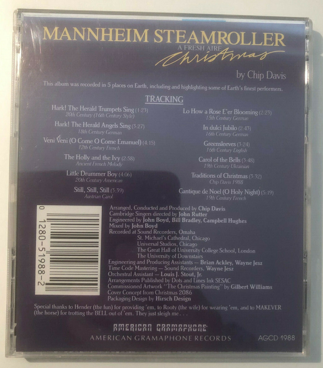Mannheim Steamroller - A Fresh Aire Christmas | eBay