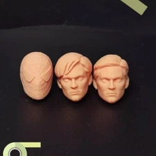 HL722 1/12 Scale Unpainted Middle-age Tobey Maguire Head Carving Sculpt Model To