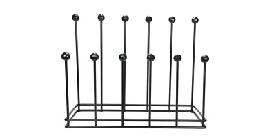 From The Anvil 47108 Matt Black Six Pair Boot Rack