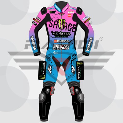 FABIO QUARTARARO YAMAHA ENOS FRENCH GP 2024 MODEL MOTOGP MOTORBIKE LEATHER  SUIT