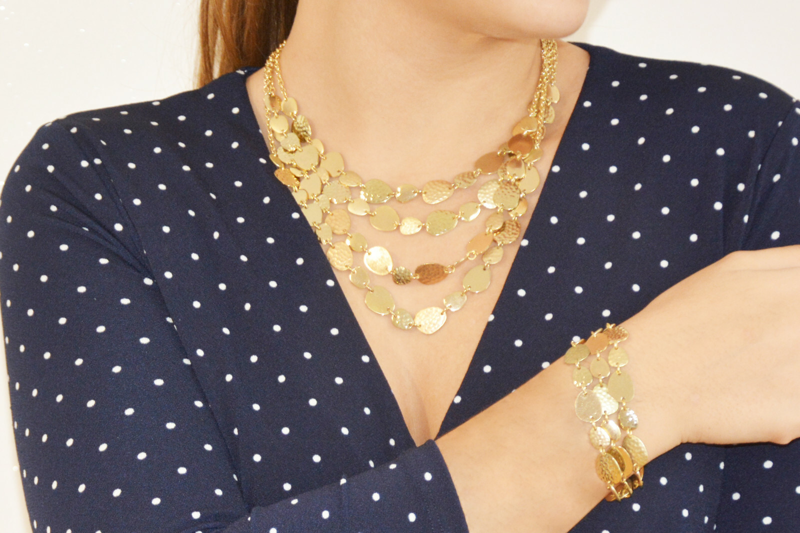 Parure de bijoux IKITA collier bracelet doré le cadeau idéal pour elle