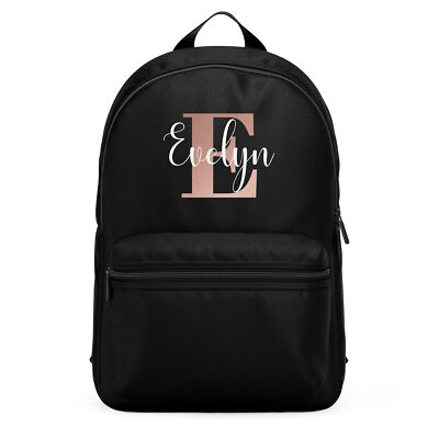 Personalized Backpack Mini Initial Backpack KKXIU Girls Initial