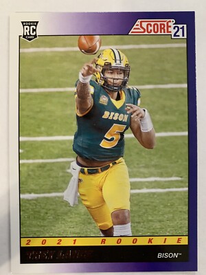 2021 Score Trey Lance RC Throwback #TB3 North Dakota State Bison