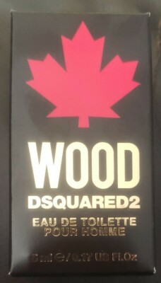 Wood By Dsquared2 Eau De Toilette Splash .17oz/5ml Men New In Box