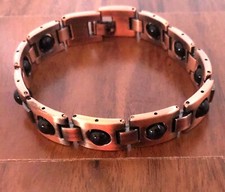 Copper Magnetic Link Hematite Stone Bracelet - Arthritis Pain Relieve Bracelet