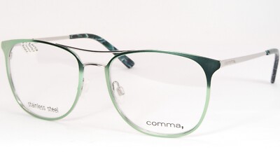 COMMA, 70054 col.50 Green /Silver UNIQUE EYEGLASSES GLASSES FRAME 52-17-135mm