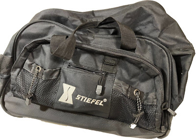 Stiefel LEEDS Rolling Travel Luggage Bag Duffel Carry On Black Great Condition