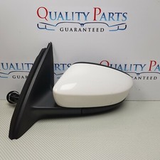 SEAT TOLEDO WING MIRROR IN WHITE FRONT LEFT PASSENGER SIDE NEARSIDE 2012 2018