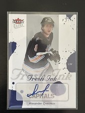 2005-06 Fleer Ultra Alexander Ovechkin Fresh Ink FI-AO