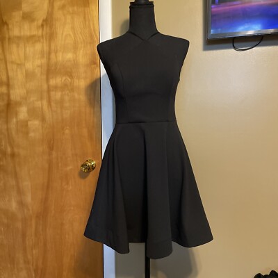 black cocktail dress for pageant Ashley Lauren 12356 Size 16 Black Pearl Prom Dress Pageant