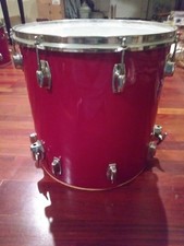 Vintage LUDWIG 16" Head Size Deep Red Cortex TOM Drum 16 X 16