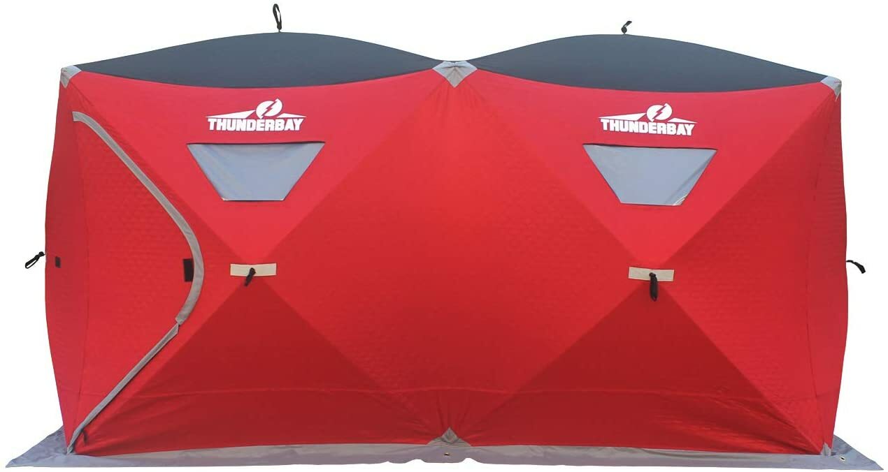 THUNDERBAY 6 Person Insulated Ice Fishing Tent 300D Oxford Ice Fishing