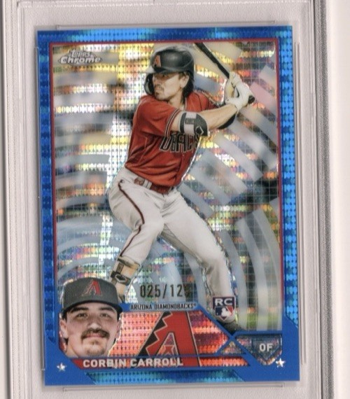 2023 Topps Chrome - Corbin Carroll #95 Blue Sonar Refractor /125 (RC)