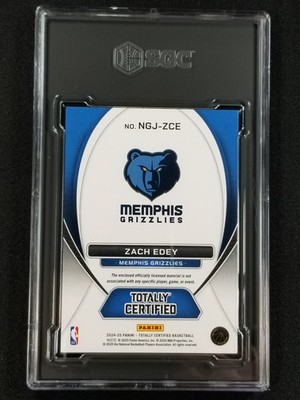 2024-25 Totally Certified #NGJ-ZCE Zach Edey Jerseys Rookie SGC 7