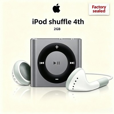 Apple iPod Shuffle 4th Gen 2GB Gray Music Player Brand New Factory Sealed