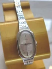 Vtg Womens Timex Watch Windup Silvertone Working Ready To Wear 7.5"  16mm