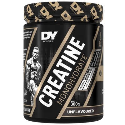 DY Nutrition Pure Creatine Monohydrate Powder 300 g, Unflavoured x60 White 