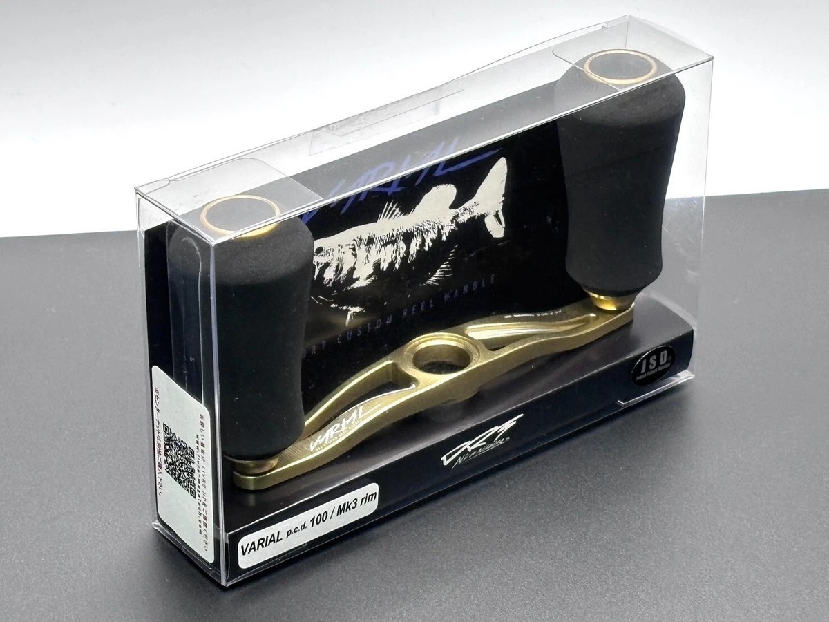 リール VARIAL p.c.d. 100 / MK3 rim DR DRT VARIAL p.c.d 100/MK3 rim Gold fishing reel handle NEW From