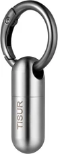Micro Keychain Pill Holder, Titanium Pill Case Waterproof Pill Container, Portab