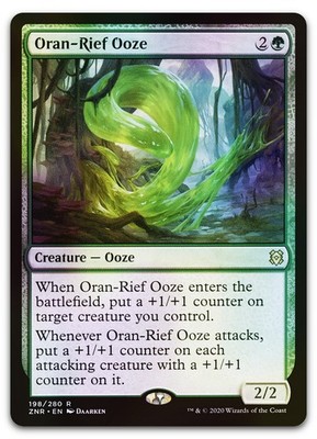 Oran-Rief Ooze #198 (Foil) (NM) Zendikar Rising ZNR Magic MTG