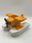 Vtg 1987 Fisher Price Little People ORANGE SEA PLANE from #2582 Floating Marina