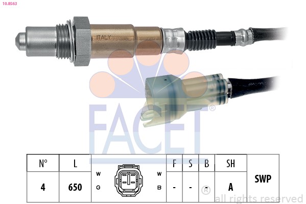 Facet Lambdasonde FüR Suzuki Swift III MZ EZ SX4 GY EY Subaru Justy G3X JMA-image