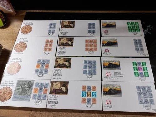 GB Booklet Pane First Day Covers (39) 1971-2007