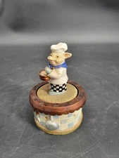 Vintage, Adorable Boston Warehouse Pig Chef Kitchen Timer - Working Condition 