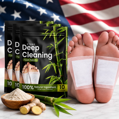 Detox Foot Patches Organic Body Slimming Pad Herbal Cleansing Body Toxins Free