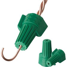 Green Ground Wire Connectors Winged Nuts 150 pcs 14 10 AWG Electrical Wire Caps