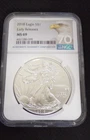 2018 AMERICAN SILVER EAGLE DOLLAR  $1 1oz .999 FINE SILVER NGC MS 69 EARLY REL