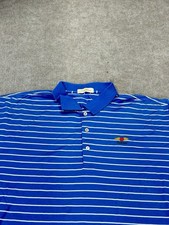 Baltusrol Golf Polo Peter Millar Blue Stripe Size XL Top 100 Golf