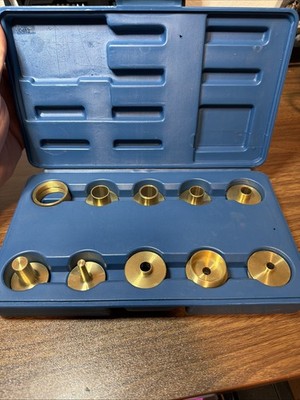 Rockler Router Guide Bushing Kit (11 Pieces) Bush Router Guide Pattern Jig Brass