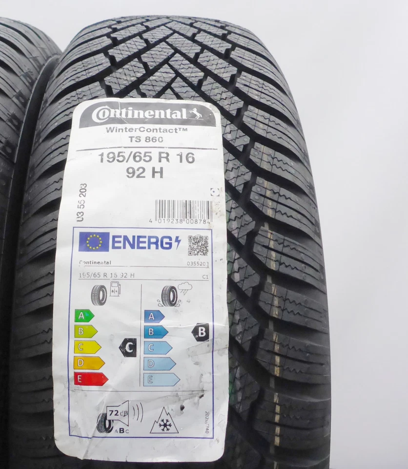 195 65 16 2x CONTINENTAL 195/65 R16 92H Pneus D'Hiver 2021 Jamais Utilisés - Photo 3/4