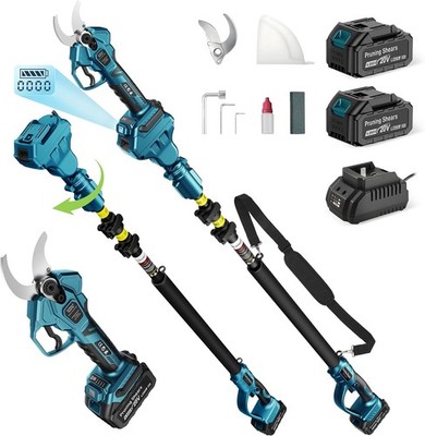 2-in-1 Electric Pole Pruner 1.6in 12.8ft Reach