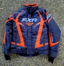 FXR Snowmobile Racing Team Jacket Black Womens Size 6 Sled Winter F.A.S.T