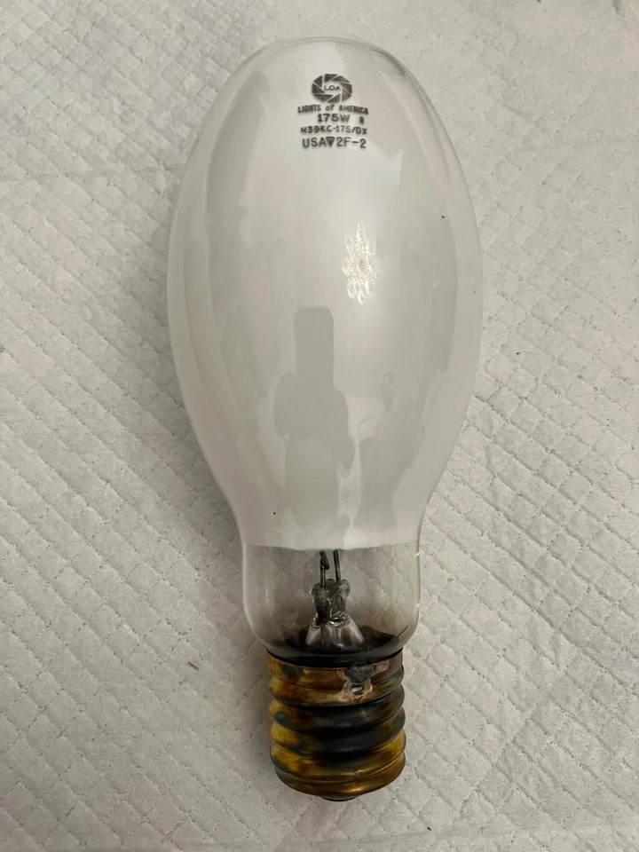 H39KC-175/DX MERCURY VAPOR LIGHT BULB Mogul Base NEW US Made - Image 3 of 4