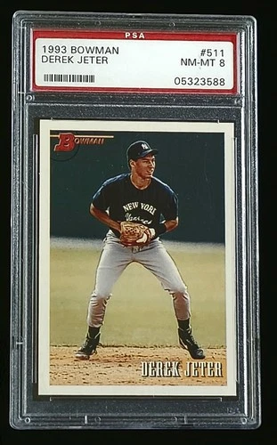 1993 Bowman DEREK JETER ROOKIE PSA 8 Yankees