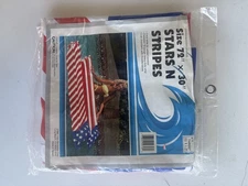 Vtg 1987 NOS Intex Wet Set Stars Stripes Pool Float Inflatable Mat Patriotic USA