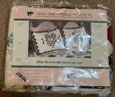 LEGACY HOME FURNISHINGS STANDARD SHAM Quilted 20''X26  Original Package