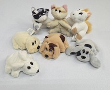 Vintage Pound Puppies Figures Lot of 7 Galoob 1995-97 Dogs Cats Horse