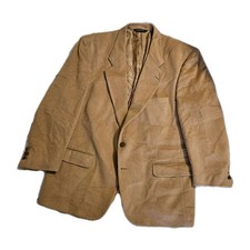 Vintage Burberrys' Halls 100 Camel Hair Sport Coat Sz 44 46 London USA