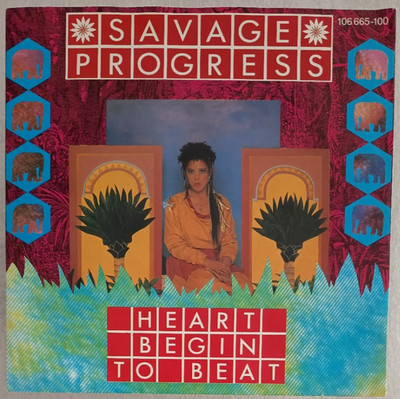 7''  SAVAGE PROGRESS -  HEART BEGIN TO BEAT  ***  D 1984   * * *  EX / EX