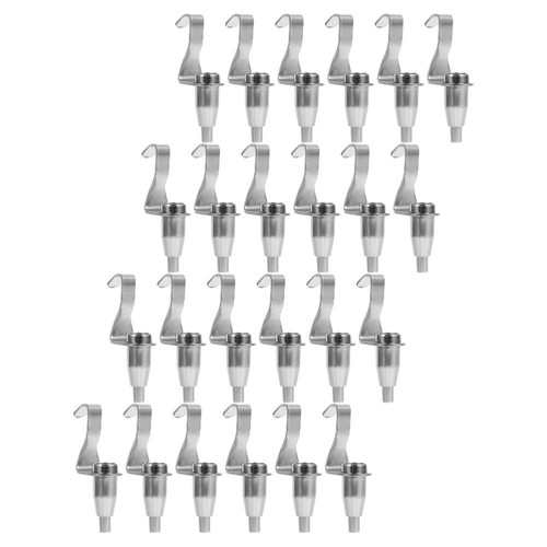 24 Pcs Wire Rope Locker Metal Rail Molding Hanging Hooks Picture Hangers - Picture 7 of 12